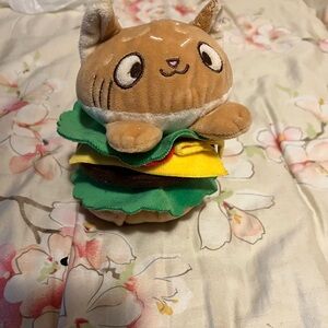 Kitty Burger Plush 4.2in x 5in